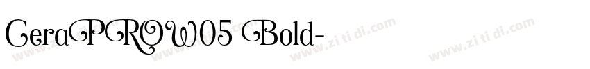 CeraPROW05 Bold字体转换